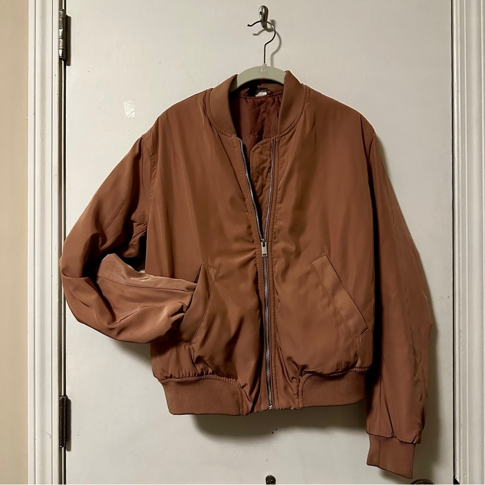 Dusty Pink Bomber Jacket Sz S